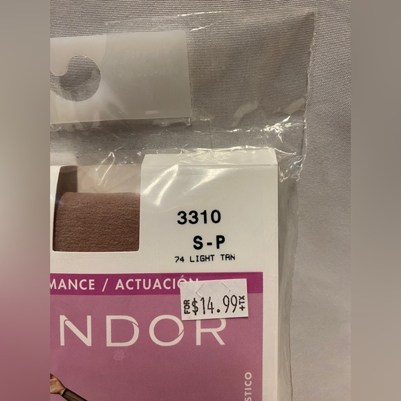 Mondor 3310 Footed Women’s Light Tan Tights - Picture 2 of 9